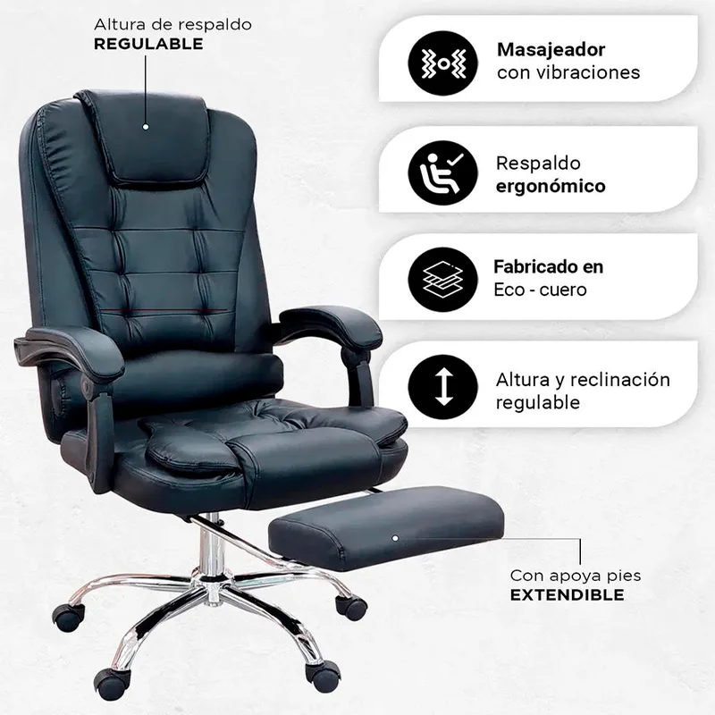Silla Ejecutiva con Masaje Desillas Stephan