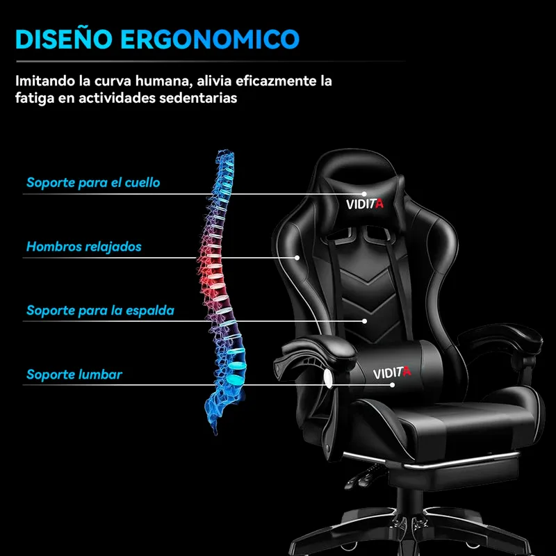 Silla Gamer Ergonómica Vidita GX2000