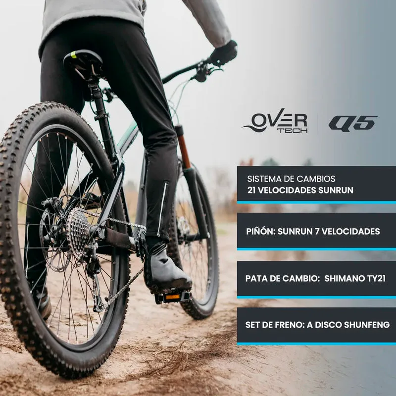 Bicicleta de Montaña Overtech R29 Q5 21v Freno de disco Shimano 12x