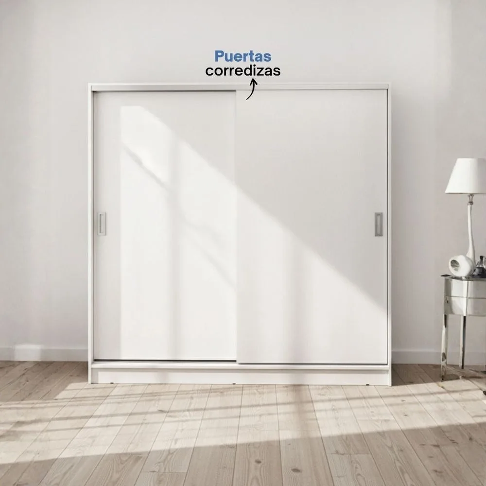 Placard 180x180 cm cubos Diseños Modernos Blanco