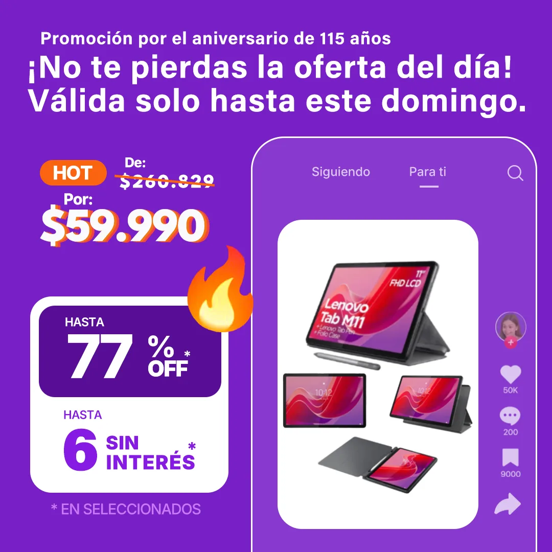 Tablet Lenovo Tab M11 8GB RAM 128GB 11