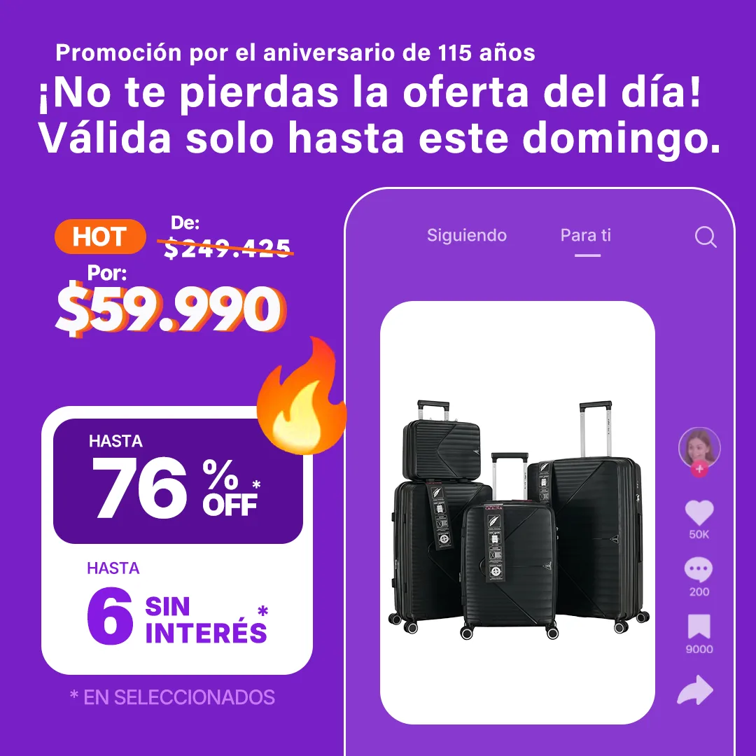 Set de 4 Valijas Rígidas G360
