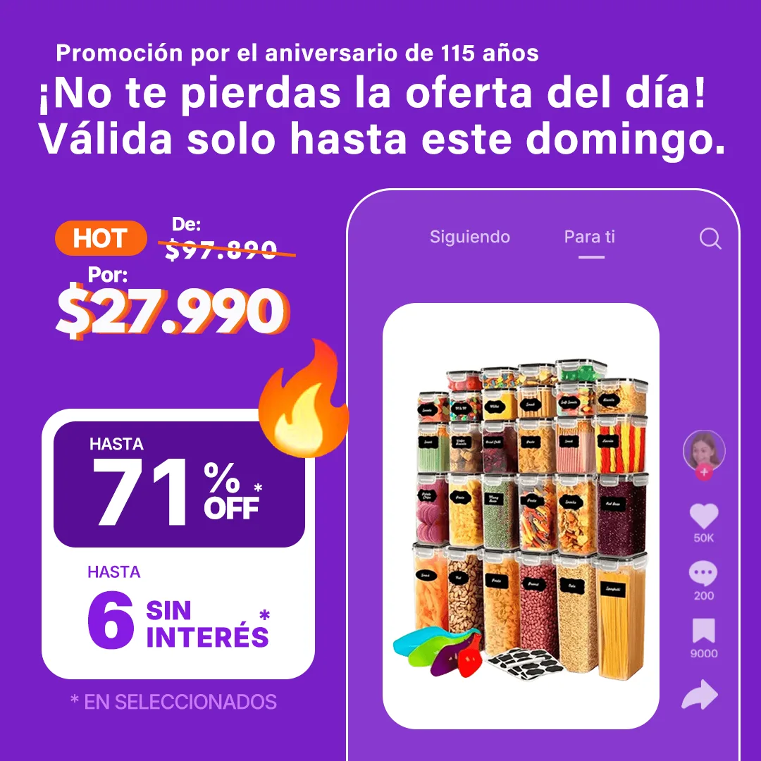 Kit x28 Contenedores Herméticos Acrílicos