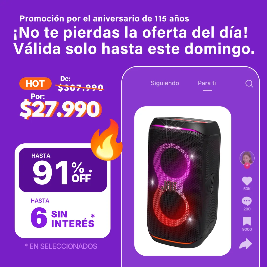 Parlante Portátil JBL Partybox Club 120
