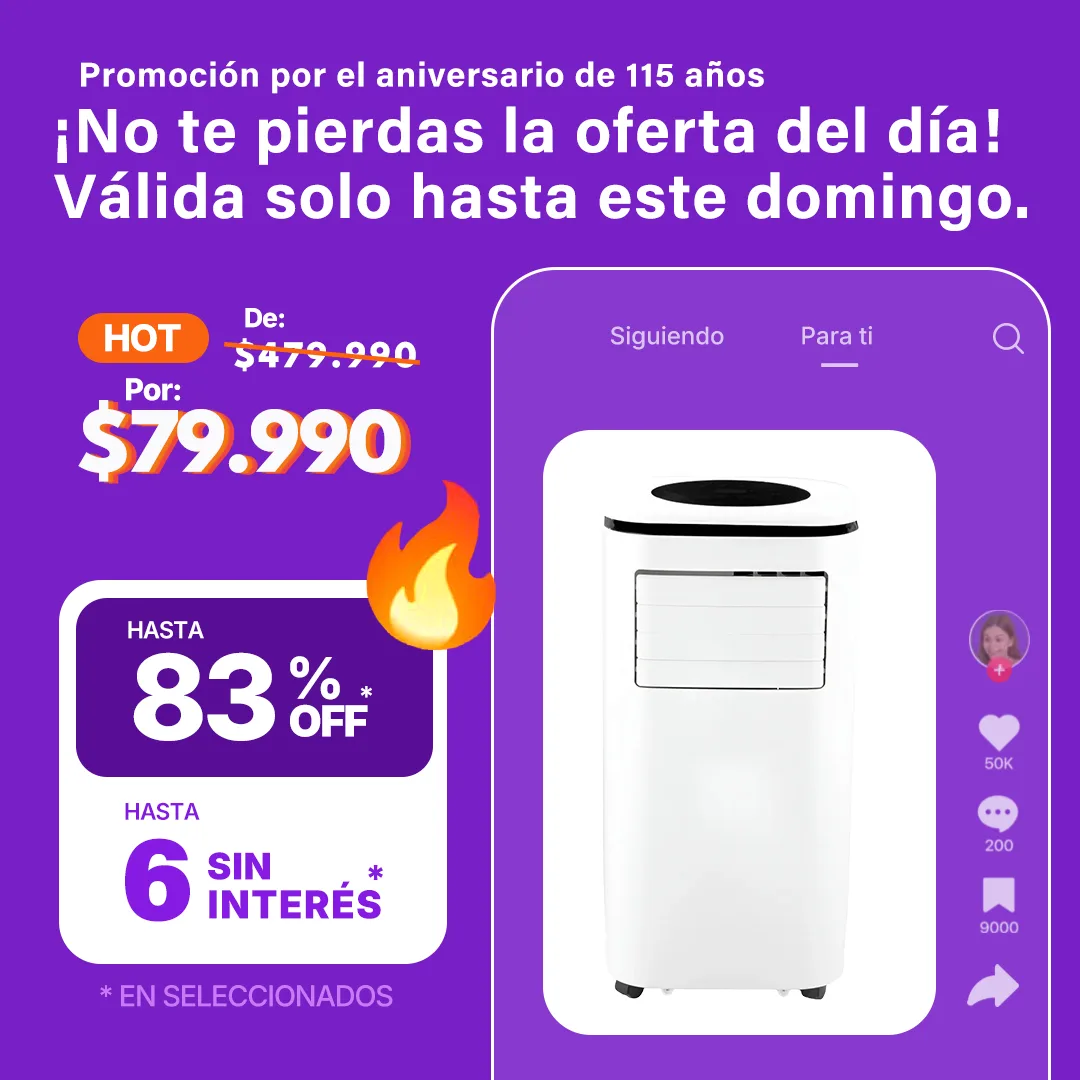Aire Acondicionado Portátil Sansei 2279FG