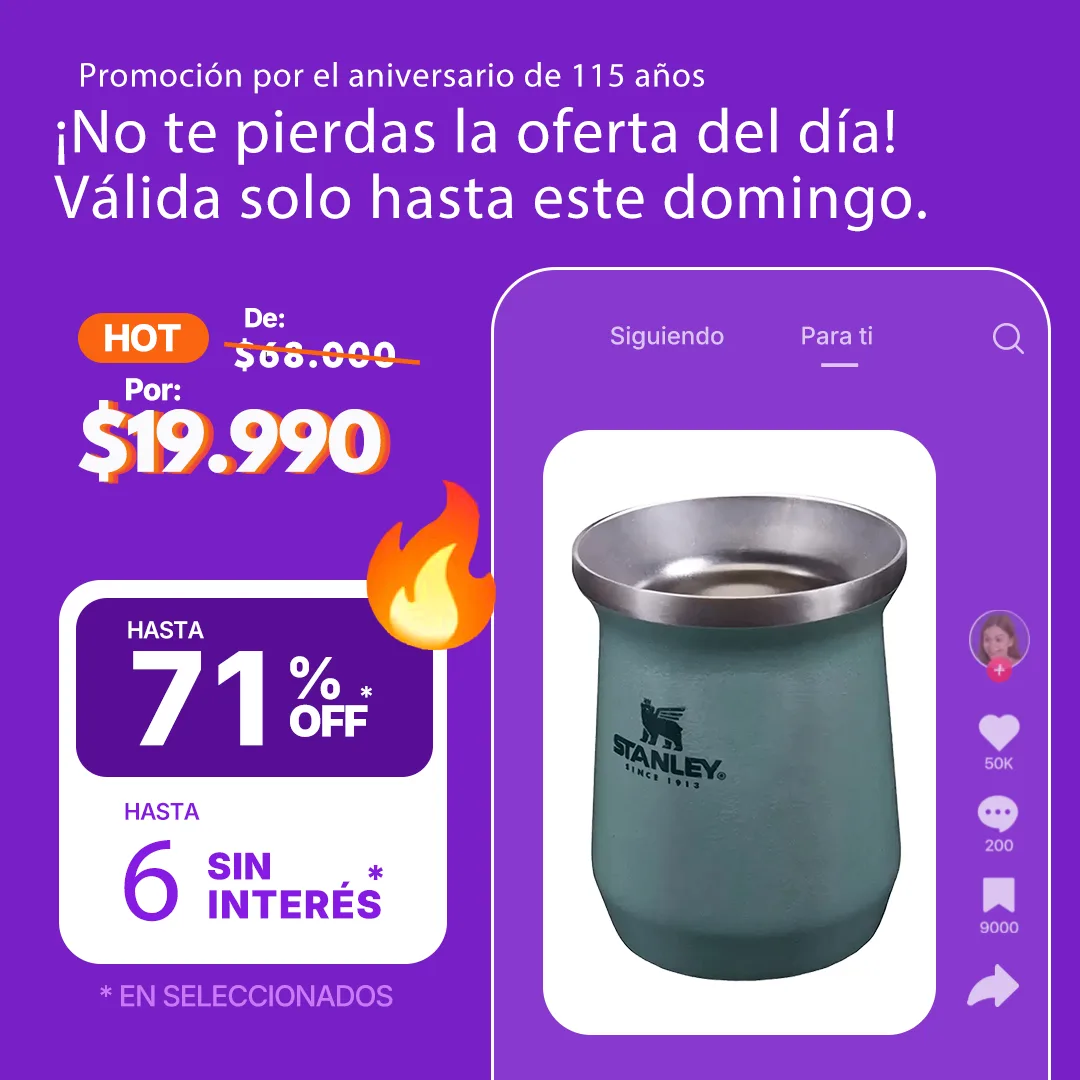 Mate Stanley Classic Acero Inoxidable 236 ml Verde