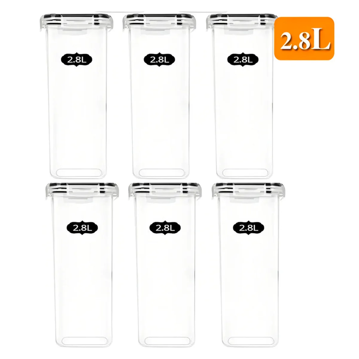 Kit x28 Contenedores Herméticos Acrílicos