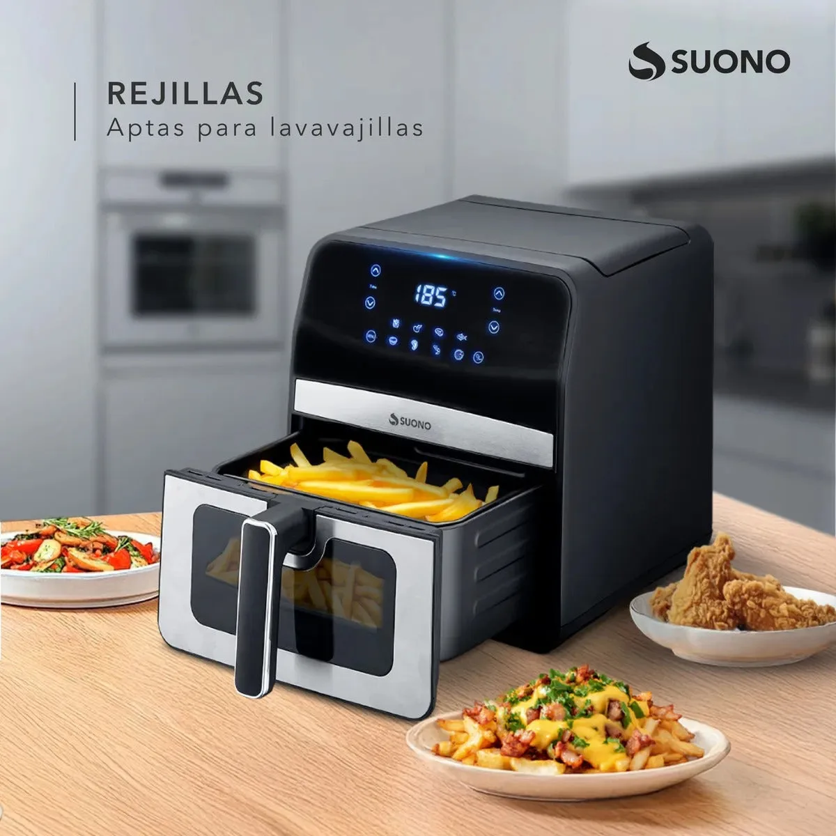 Freidora de Aire Digital Suono 6.2L 1800W